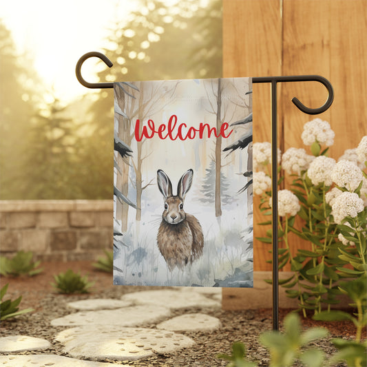 Welcome Rabbit Garden Banner