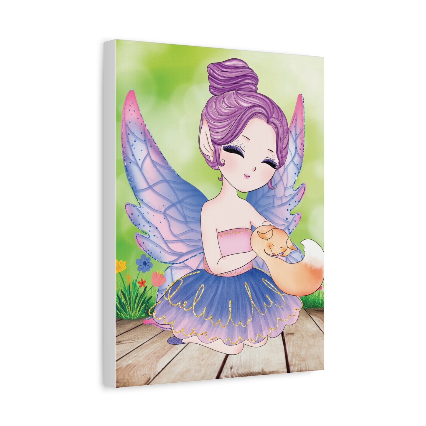 Fairy Sitting Canvas Print