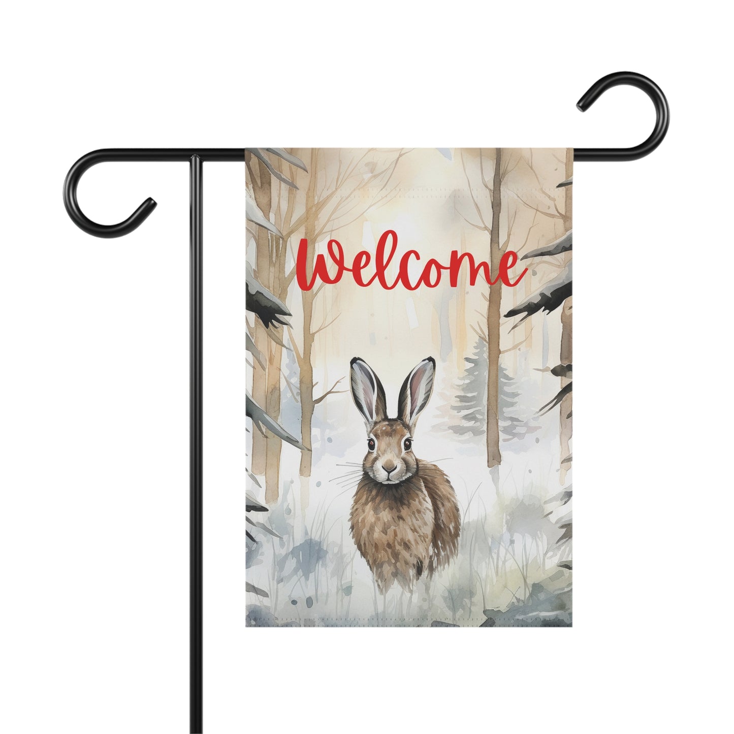 Welcome Rabbit Garden Banner