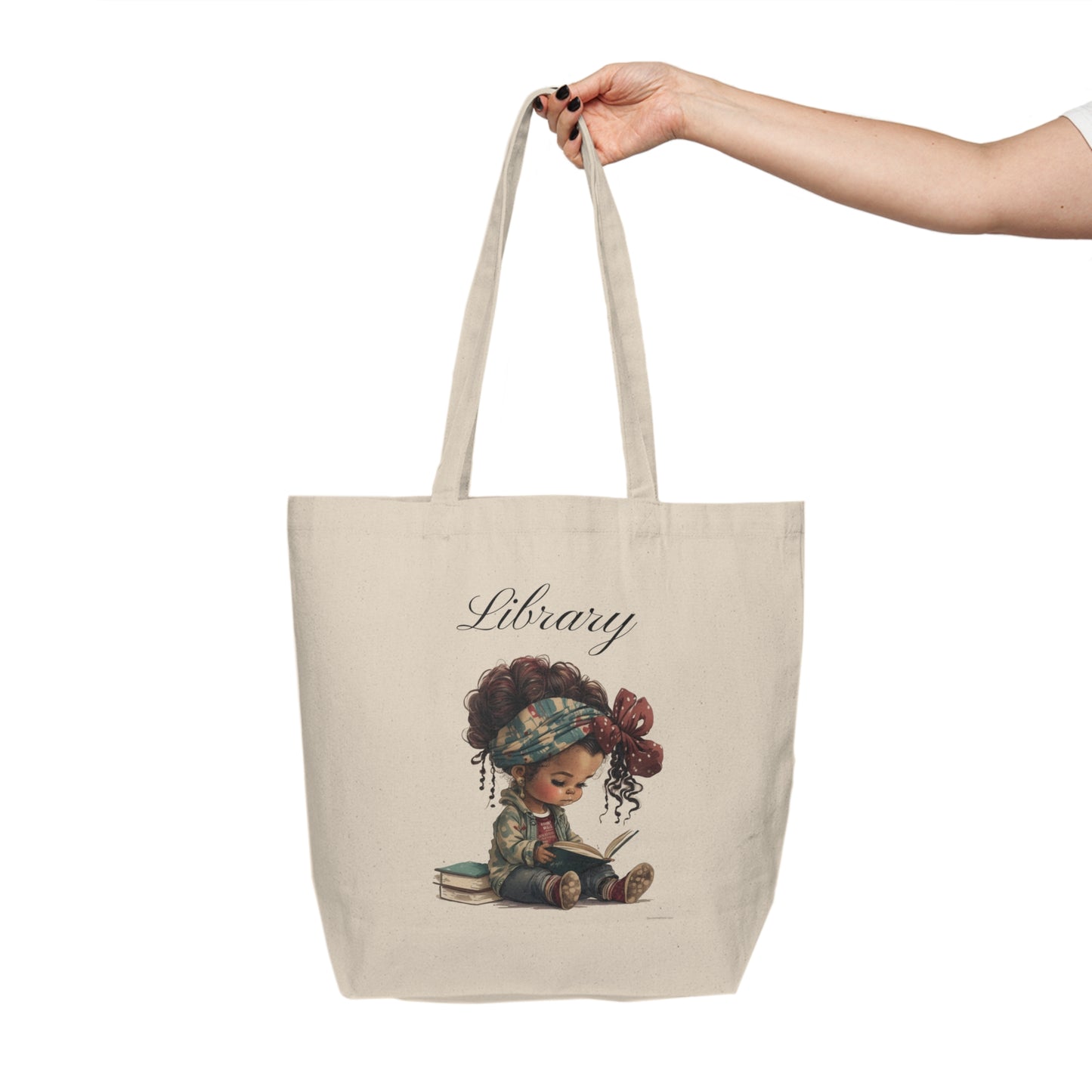 Vintage Doll Baby Library Tote