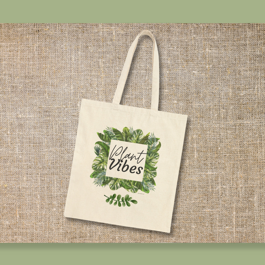 Plant Vibes Canvas Tote