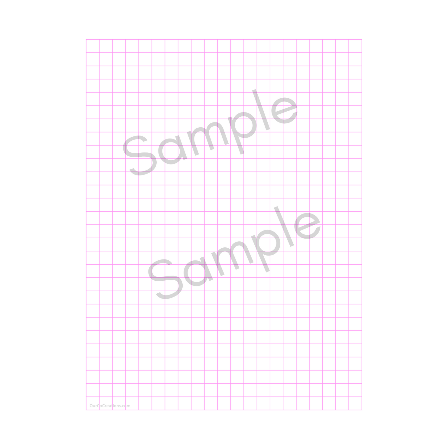 Colored Big Box Grid Paper -Graph Paper